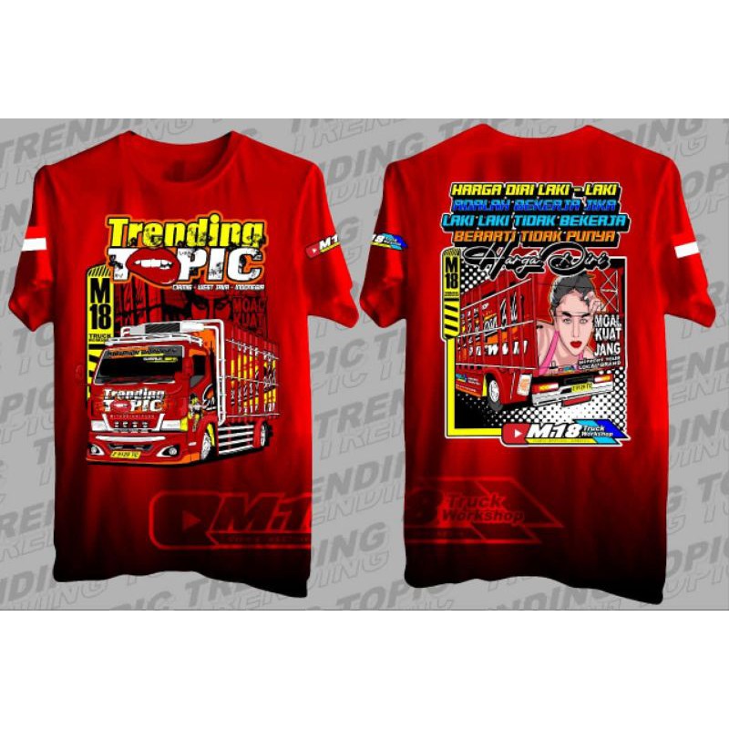 KAOS TRENDING TOPIC||TRENDING TOPIC M18 CIAMIS||PLASTISOL||DISTRO||PREMIUM||T-SHIRT ORIGINAL