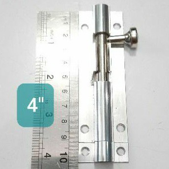 Grendel Babet 4&quot; Putih / Gerendel Selot Pintu / Kunci Pintu (H8128)