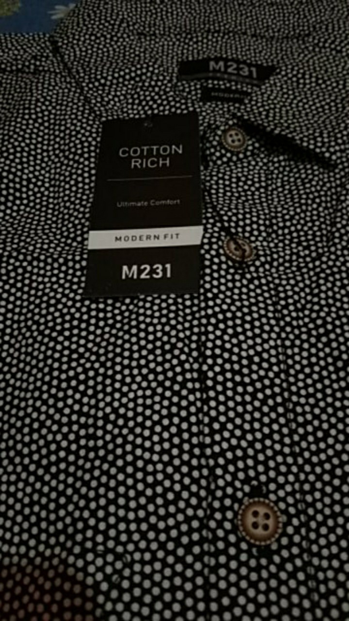 M231 Kemeja Pria Batik Panjang Hitam 1681