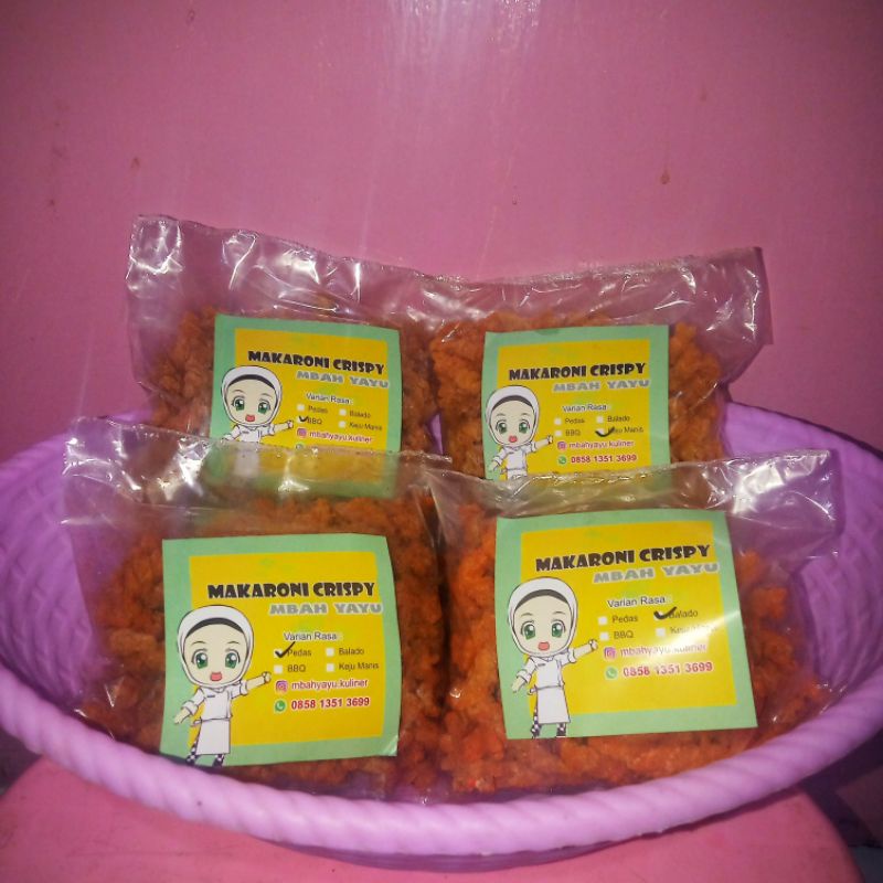 

Makaroni Crispy - Makaroni Spiral - Cemilan - Snack