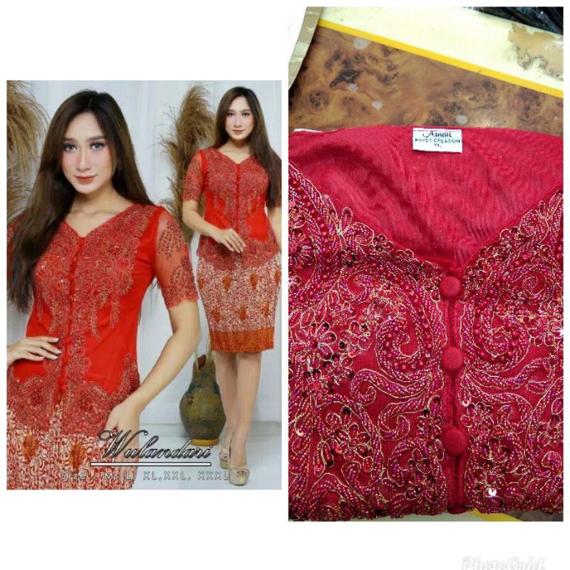 REALPICT PRODUK ORIGINAL/KEBAYA PAYET BORDIR/DRESS PAYET