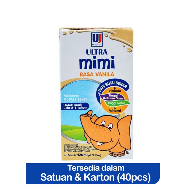 

Ultra Mimi Susu Cair Uht Vanilla 125Ml - Alhanan/04