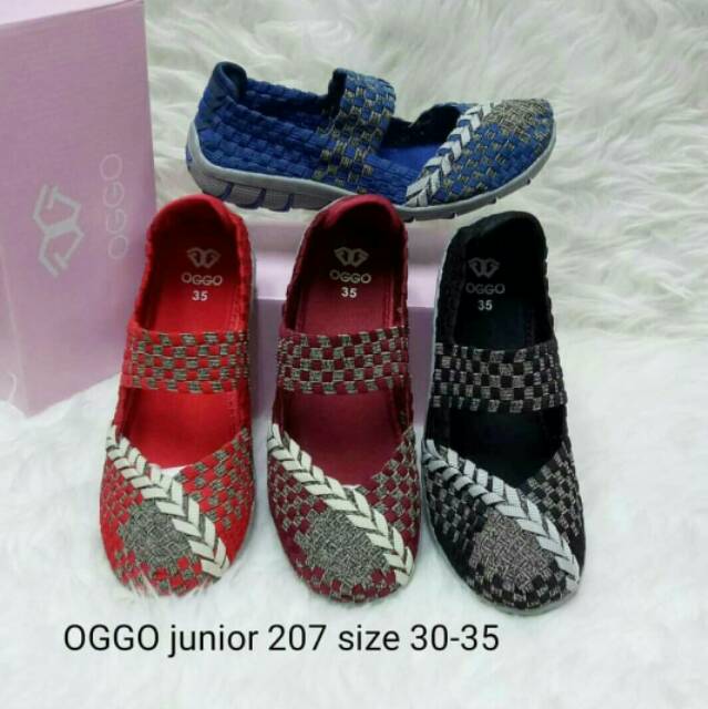 Sepatu Rajut anak  OGGO Junior 207 flat ORIGINAL