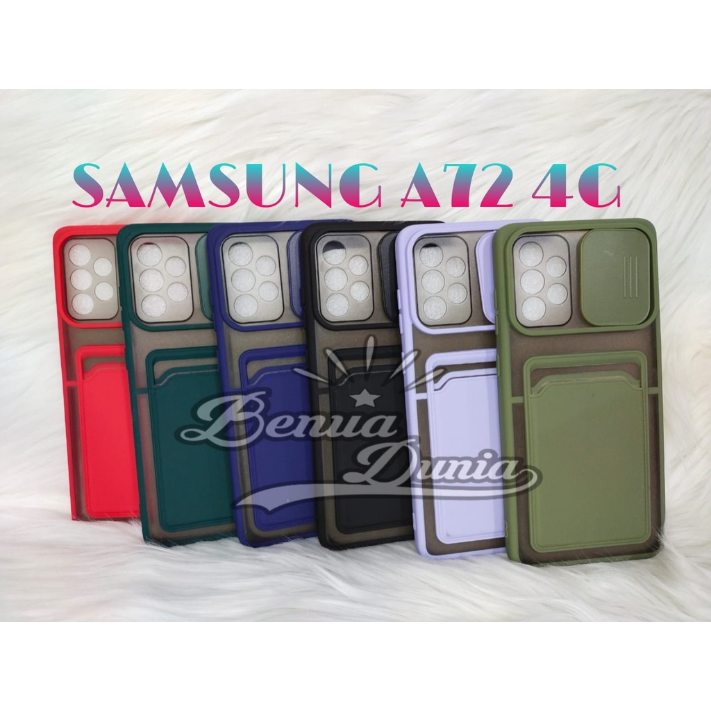 SAMSUNG A52 4G -SAMSUNG A72 4G / CASE SLEDING PLUS SLOT CARD PELINDUNG KAMERA SAMSUNG A52 4G -SAMSUNG A72 4G - BD