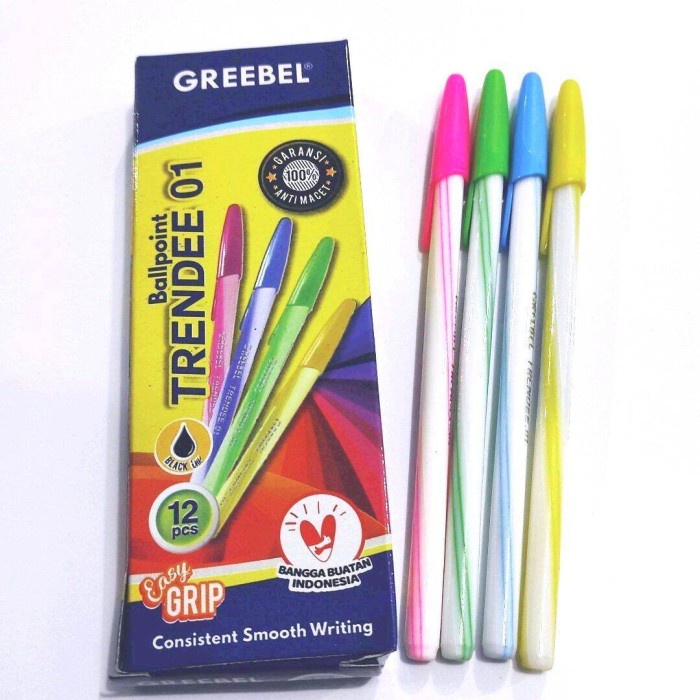 

GREEBEL BALLPEN TRENDEE 01 PER PCS / BOLPEN GREEBEL / PULPEN