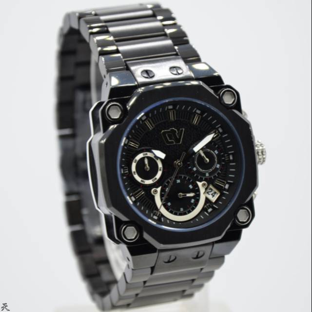 Jam Tangan Wanita Christ Verra C71082L Gold Black Rantai Original Murah