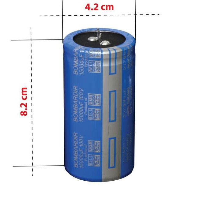 ◊ BOMBARDIR BELL ELCO CAPACITOR 15000uf 100V ❉