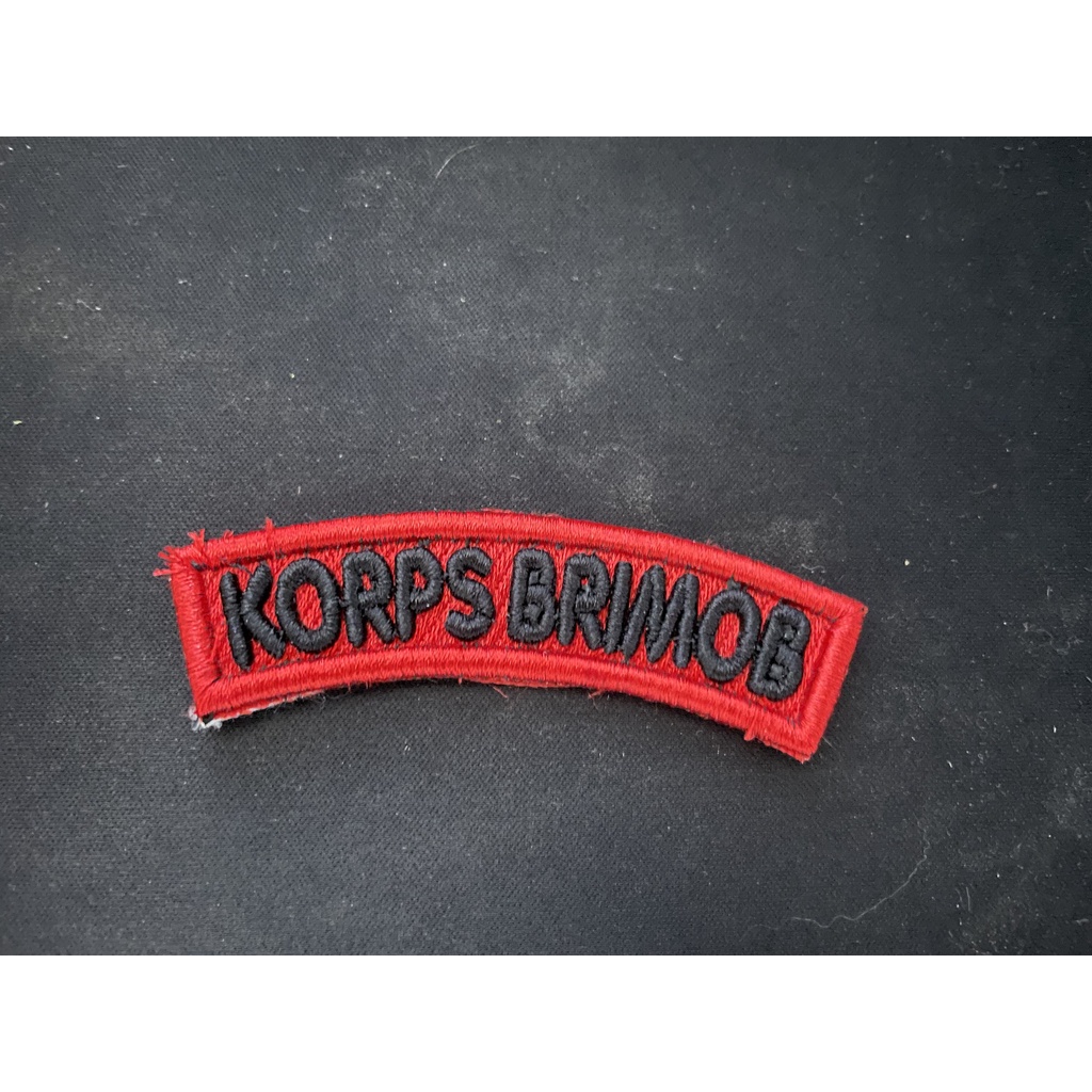 Badge Timbul Korps Brimob - Bet Brimob - Bordir Korps Brimob