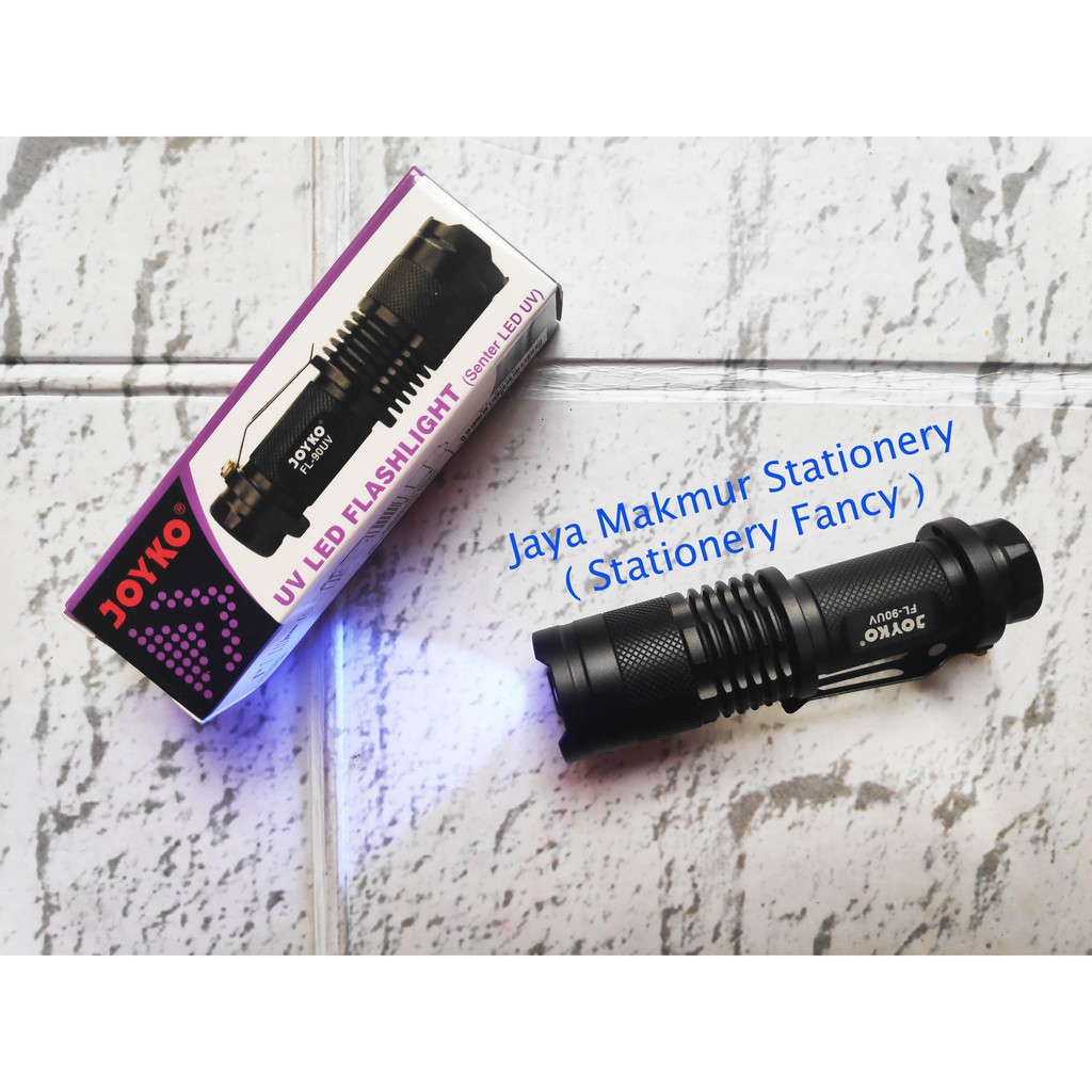 Senter LED Ultraviolet Joyko FL-90UV (alat deteksi uang palsu)