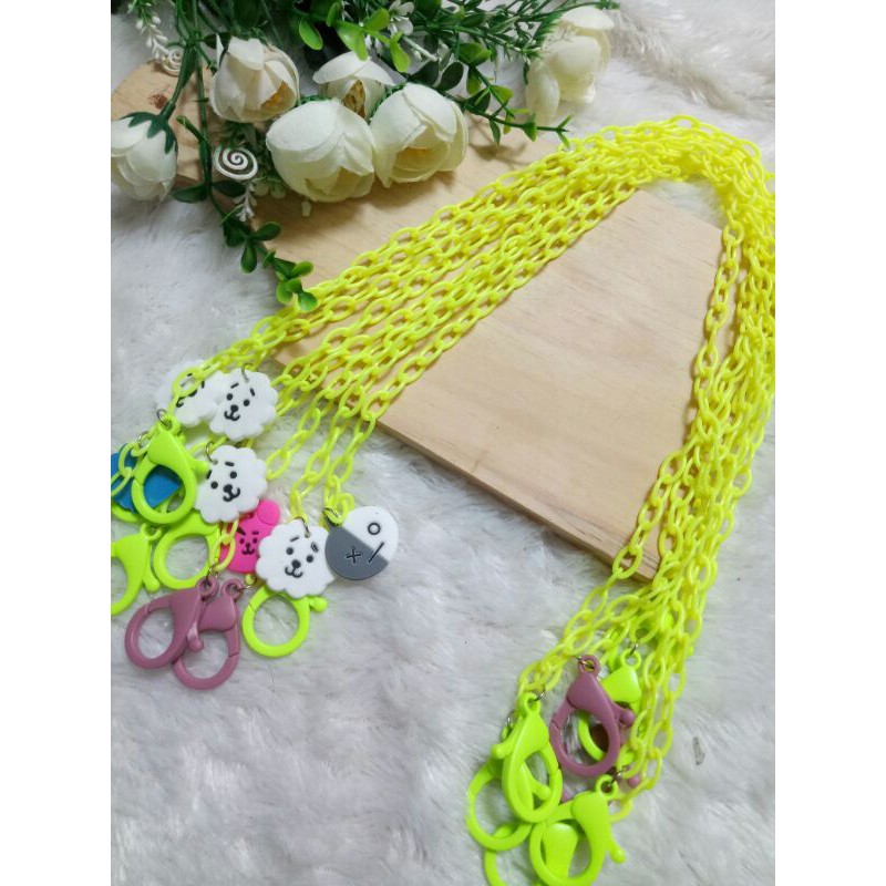 kalung masker anak / strapmask karakter / talimasker