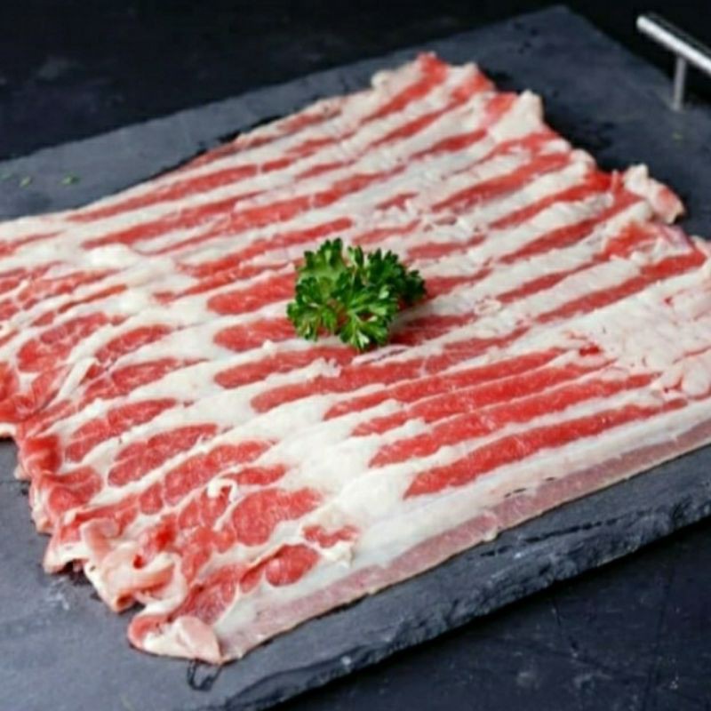 

daging slice yakiniku / us beef slice 500 gr / sukiyaki sabu