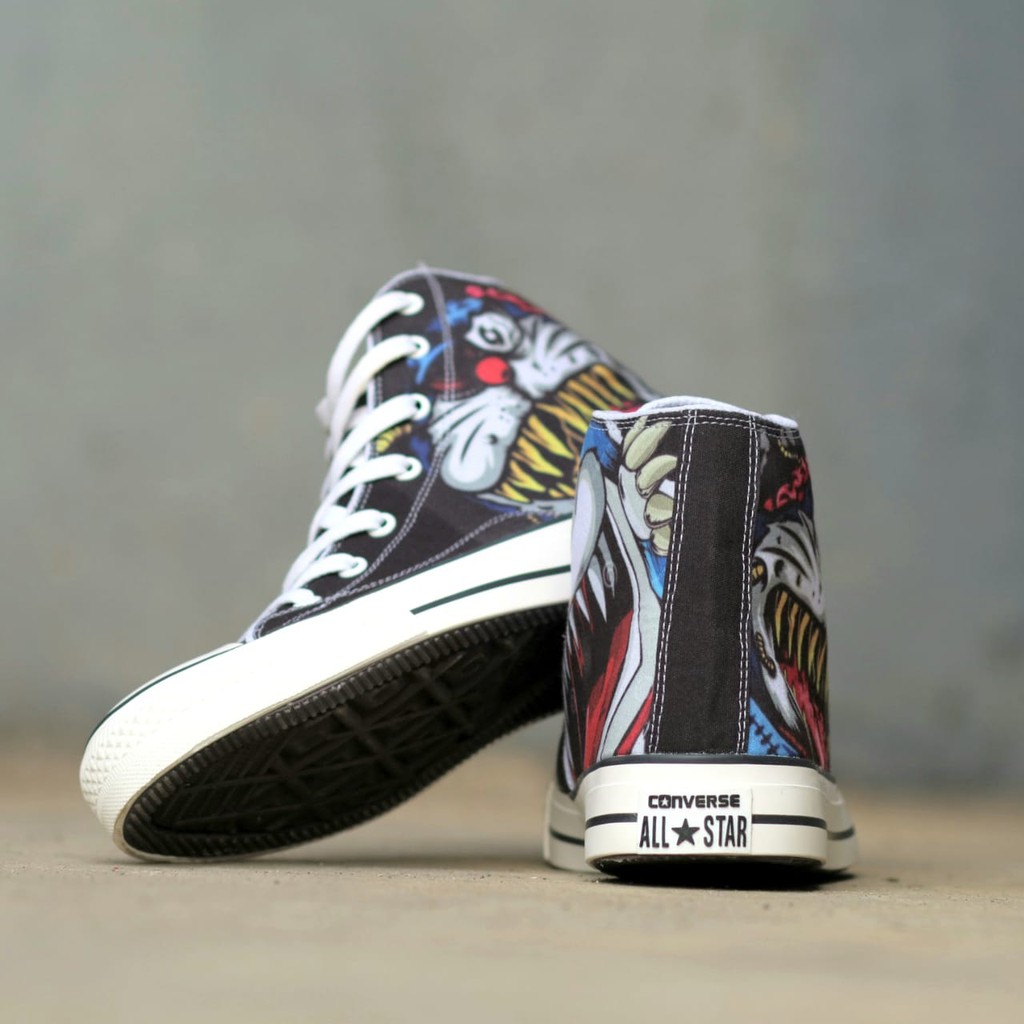 SEPATU SNEAKERS ALLSTAR CONVERSE MOTIF MONSTER DORAEMON SEPATU MURAH KEREN KASUAL OLAHRAGA