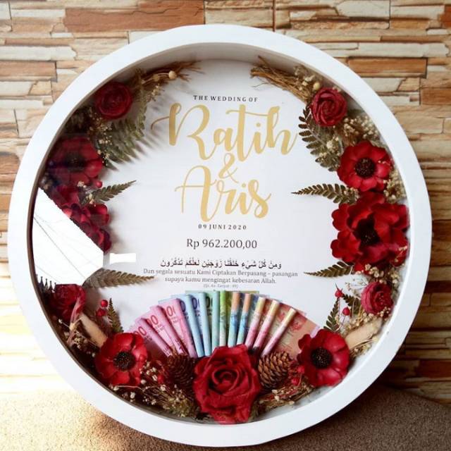 Pigora Mahar bulat bunga (mahar bulat uang) mahar pernikahan