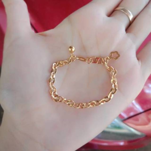 Gelang Tangan Rantai Untuk Anak Bayi Emas Asli Gelang Emas Murah Kerincing Untuk Anak Bayi Emas Asli Indonesia