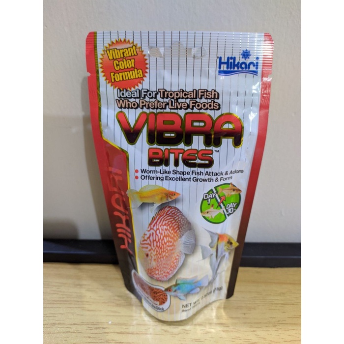 Hikari Vibra Bites Makanan Ikan Tropis Color Formula 73Gr