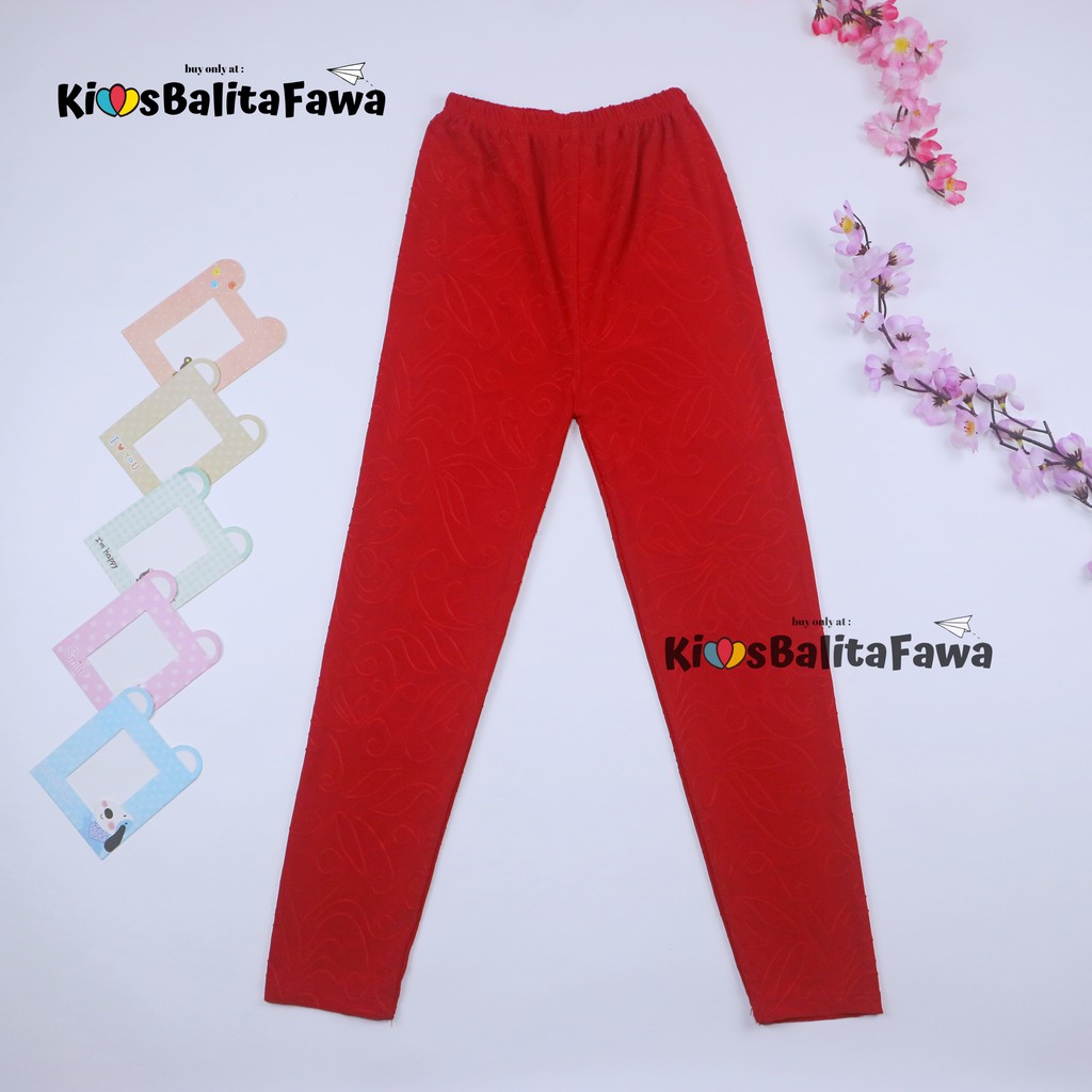 Legging Calvina uk 8-12 tahun / Celana Ketat Anak Perempuan Leging Panjang Bahan Kaos Spandek Nyaman