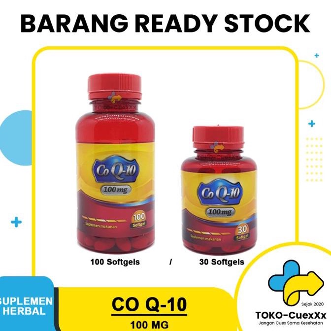 CO Q-10 100 MG SUPLEMEN MAKANAN VITAMIN JANTUNG