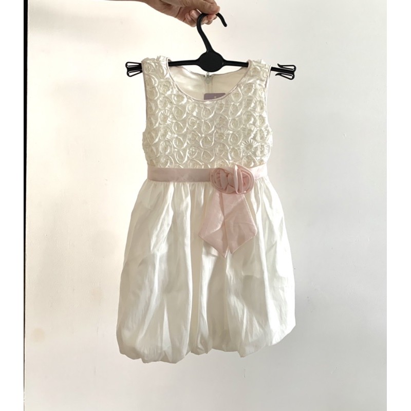 Dress Anak Putih / Girls White Party Dress
