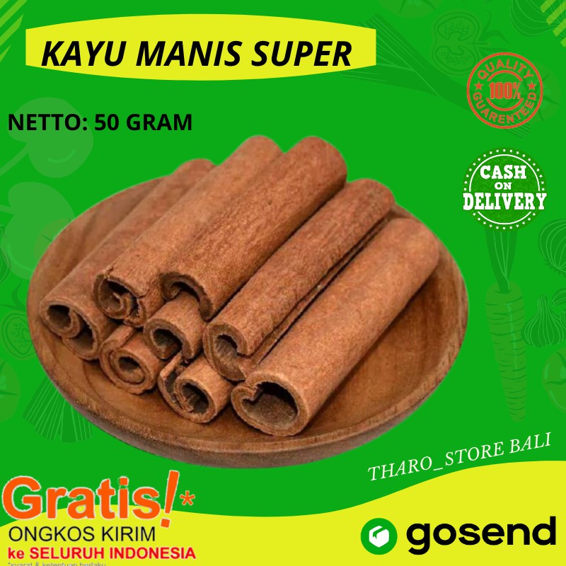 

KAYU MANIS REMPAH 50 gram CINNAMON BUMBU DAPUR CASSIA REMPAH STOREONLINETERMURAH DENPASAR BALI