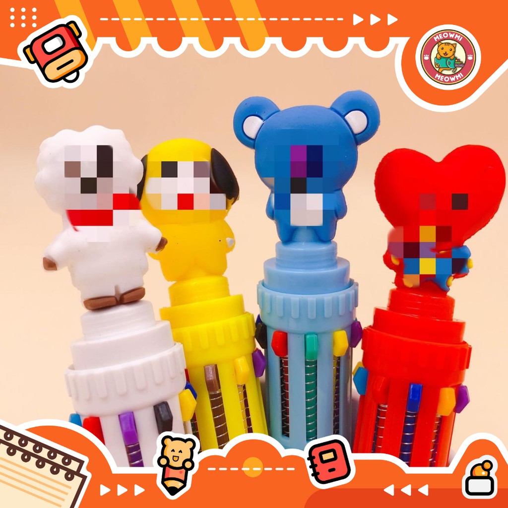 

[MEOWMI] Pulpen Mekanik Warna Kpop Boy Band Korea 10 Warna PP0045