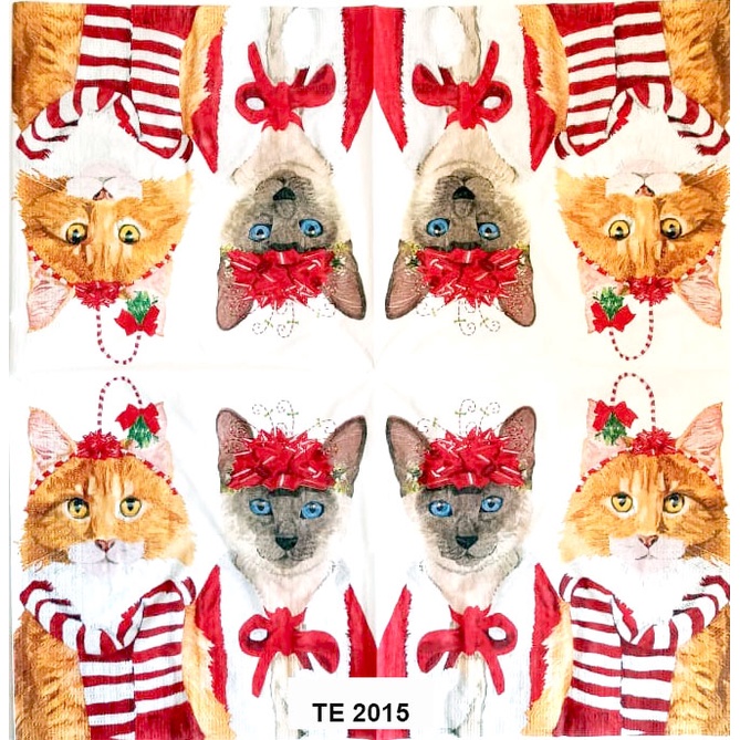 Tisu  Napkin Kerajinan  Decoupage Eropa  33X33 CM TE 2015 TTS
