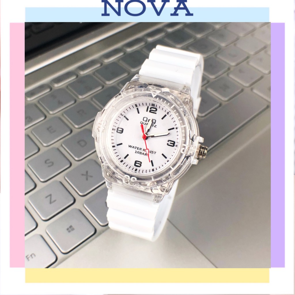 [Nova Fashion] Jam tangan wanita jelly transparan tali warna gaya korea jam murah