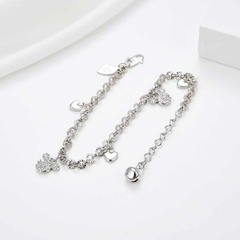 COD Gelang Titanium Anak Wanita Anti Karat Silver Emas Muda Bayi Couple Asli Rantai Selamanya Korea Mura Magnet Sahabat  60