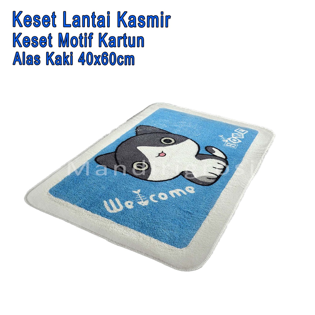 Keset Lantai Kasmir *Keset * Keset Motif Kartun * Uk.40x60cm