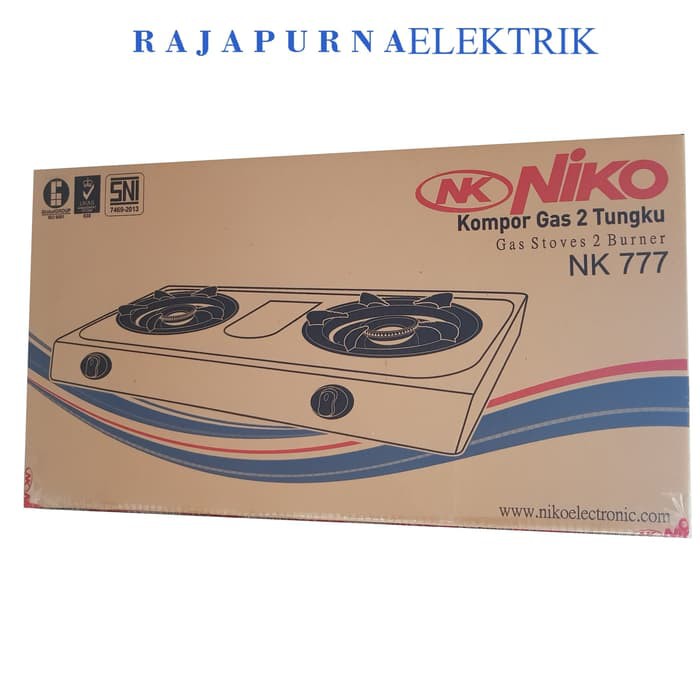 KOMPOR 2 TUNGKU NIKO Stainless steel NK 777