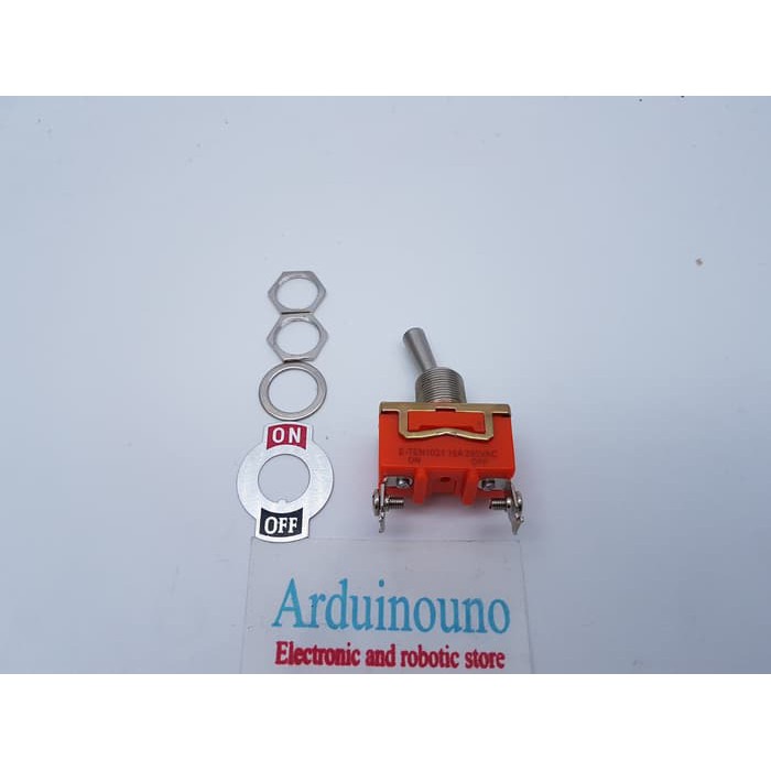 Saklar Toggle Switch DPDT E-TEN 2 Kaki 1021 15A 250V (On-Off)