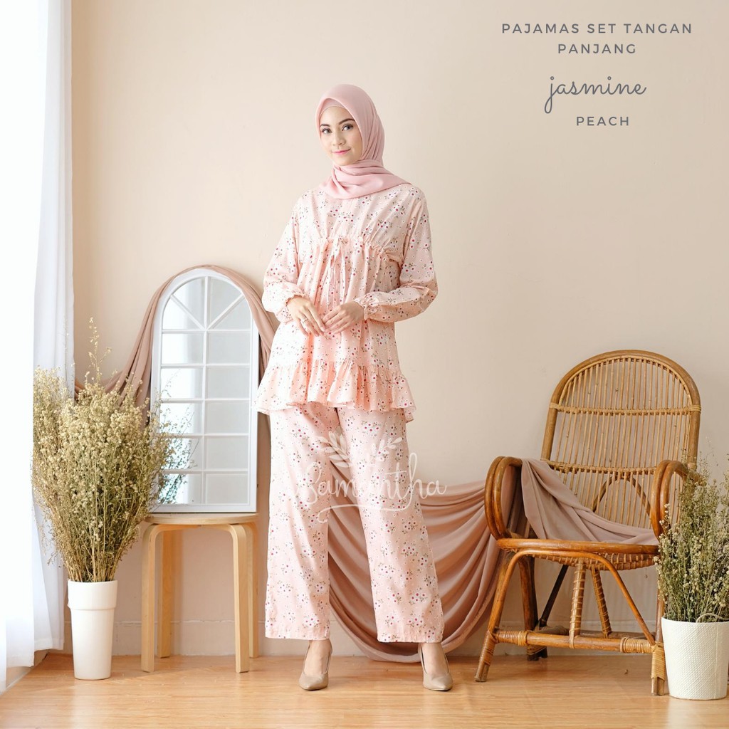 Pajamas Set Rayon Rempel BUSUI | Tangan panjang , Celana panjang