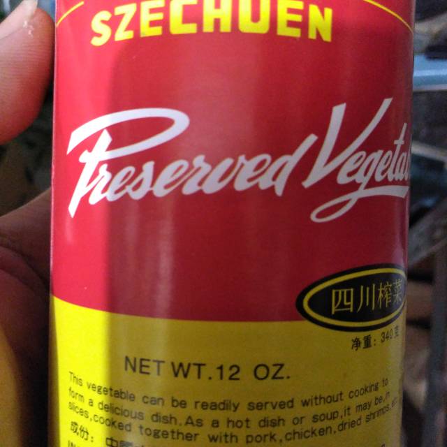 

Szechuen chai preserved vegetable cap kelinci 340g