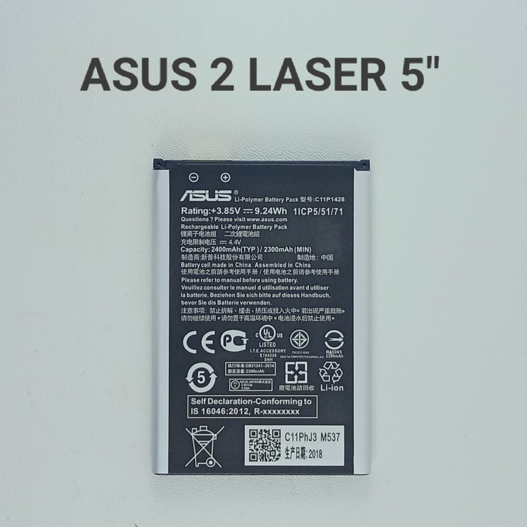 Battery Batre Baterai Asus Zenfone 2 Laser 5" Inch ZE500KL Z00RD Z00ED ZE500KG
