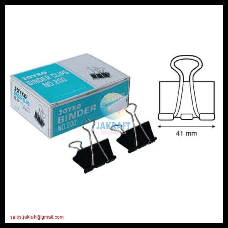 

Binder Clip Joyko 200 Penjepit Klip Kertas Dokumen Data File Besar Kode 1153