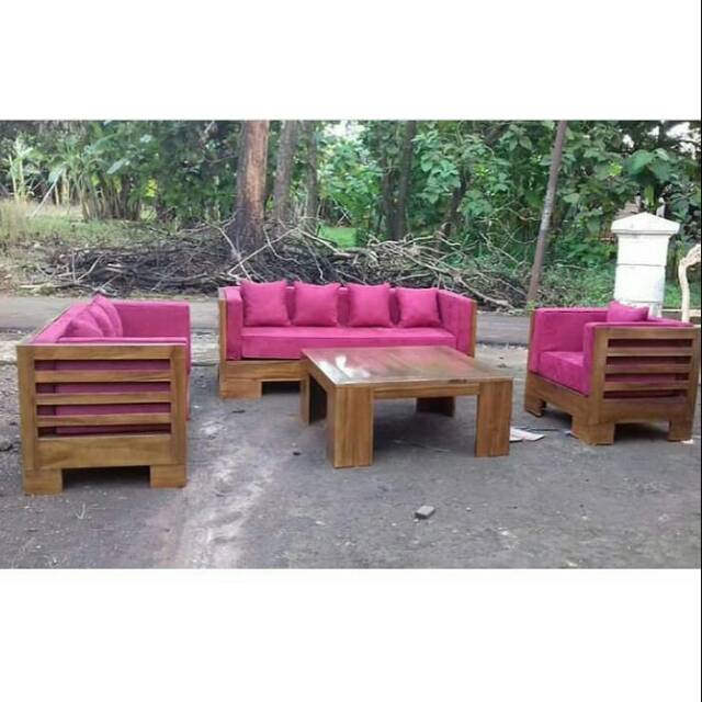 Kursi tamu minimalis bantalan sofa