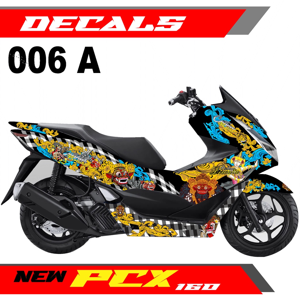 Decal Sticker - Dekal Stiker All NEW PCX160 New2021 Fullbody Desain BARONG LEAK BALI CULTURE - 006