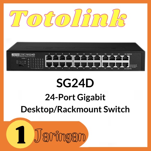 Totolink SG24D 24-Port Gigabit Desktop/Rackmount Switch