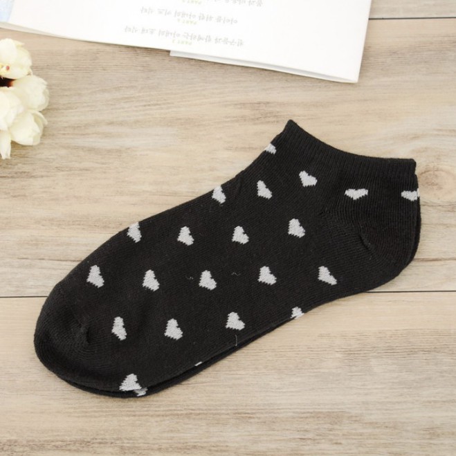 OVERFLOWS.ID ✿ Kaos Kaki Mata Kaki Ankle Sock Wanita Remaja Striped Love Cewe Korea Termurah