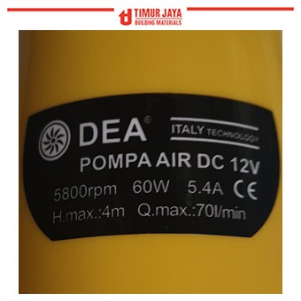 PROMO DEA Pompa Air Celup Kolam Air DC 12V Submersible Pump york