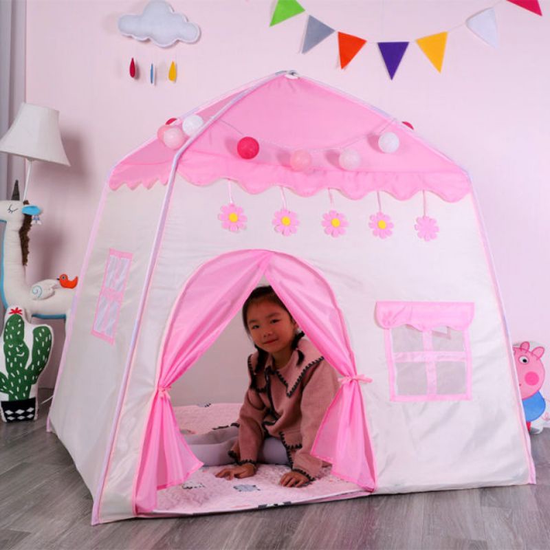 TENDA ANAK JUMBO PRINCESS DENGAN JENDA TENT PLAYHOUSE