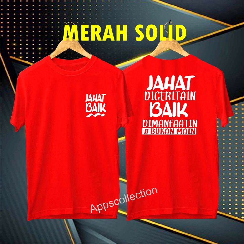 Cod Gratis Ongkir/Kaos Jahat Baik Di Omongin Kaos disto pakaian pria murah 2022 murah nampol /KAOS EKSPRESI/KAOS HITS/KAOS BANDUNG/KAOS MURAH/KAOS DISTRO