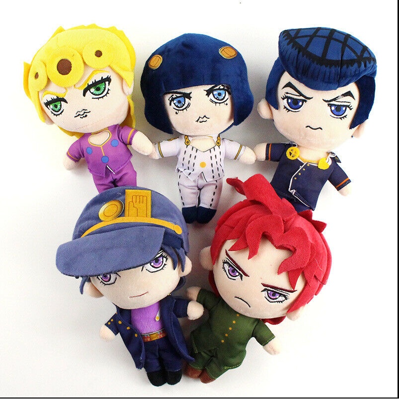 20CM Mainan JoJo's Bizarre Adventure Golden Wind Plush Doll Stardust Crusaders Dio Brando Boneka