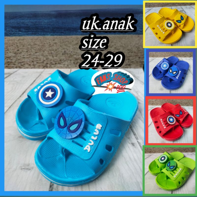 Sandal AnakTerbaru kokop Japit Super Hero (269d)