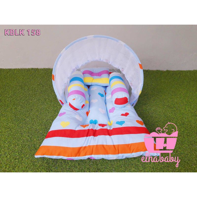 kasur bayi kelambu lipat/tempat tidur bayi baru lahir