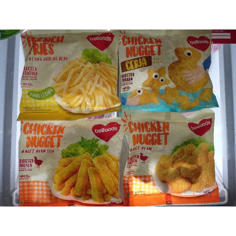 

Chicken Nugget (Frozen) BELFOODS | Nugget Koin | Ayam Stik | Ceria | Ayam | Kentang Goreng Beku | Sosis Bakar | Bakso Ayam