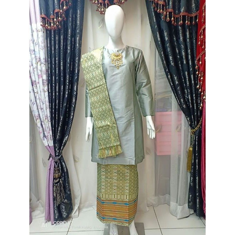 REALPICT SETELAN KEBAYA KURUNG MELAYU/KEBAYA SITI NURBAYA/KEBAYA KURUNG /SONGKET SELENDANG