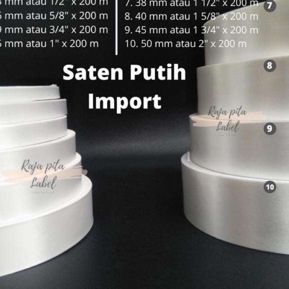 

READY PITA SATIN PUTIH (IMPORT) terbaru