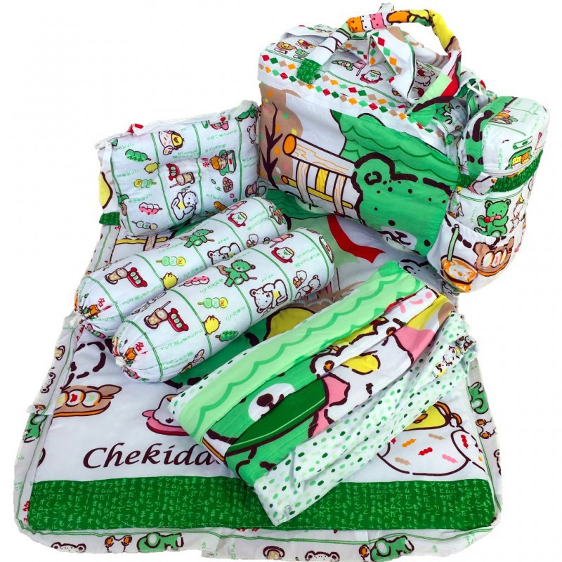 PAKET KADO BAYI GIFT SET CHEKIDO 4 IN 1 PAKET GENDONGAN+TAS BAYI/TERMURAH/TERLARIS-2