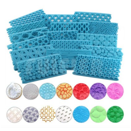 Cetakan Fondant Clay Stamp Cutter Embosser Cetakan Plastik Clay Cutter Cupcake