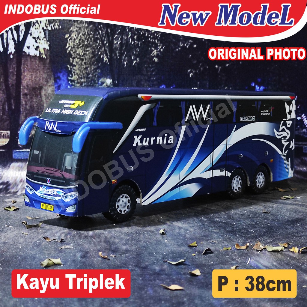 INDOBUS Miniatur Bus Bis KURNIA Jetbus3 Plus UHD